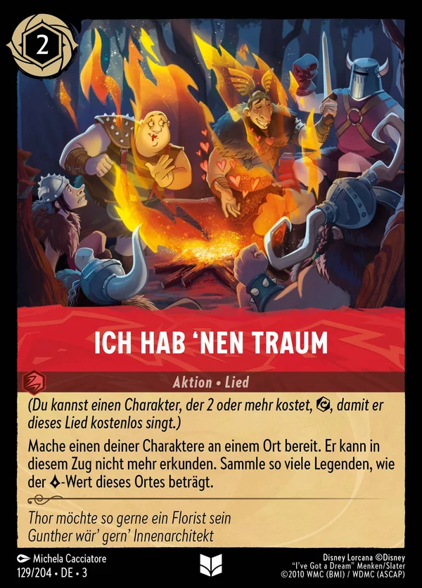 Ich hab 'nen Traum — Disney Lorcana Aktion card from Into the Inklands