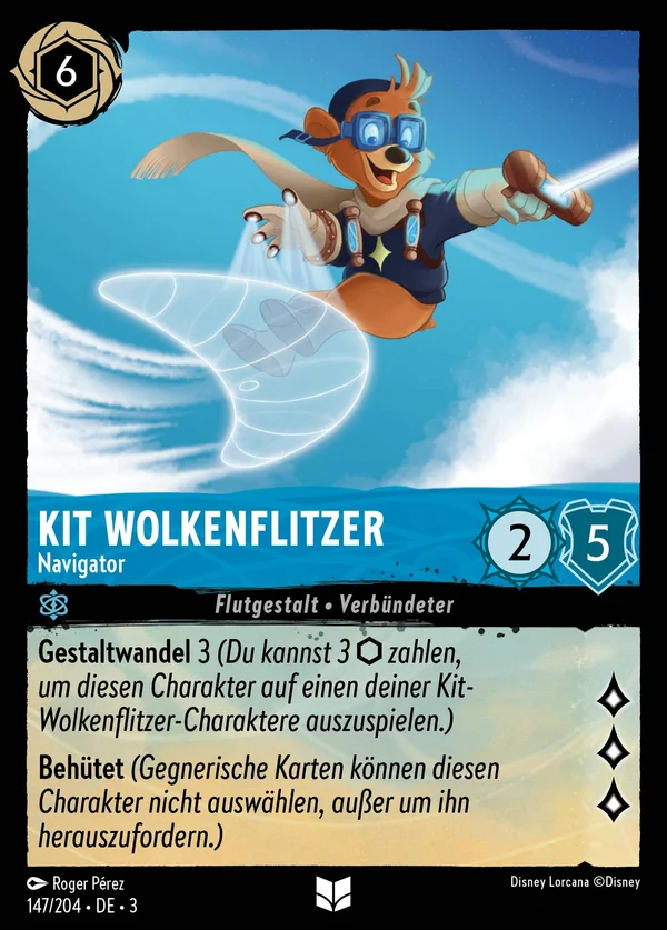 Kit Wolkenflitzer - Navigator — Disney Lorcana Charakter card from Into the Inklands