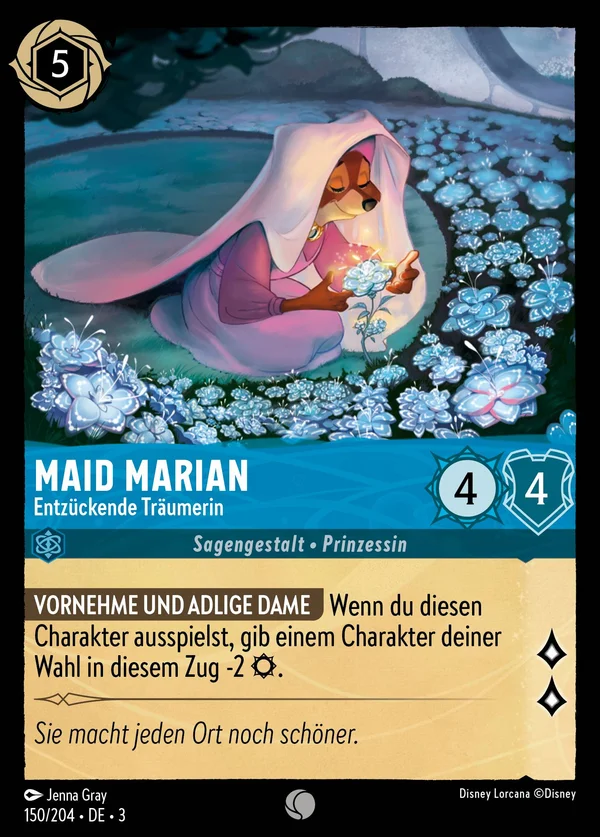 Maid Marian - Entzückende Träumerin — Disney Lorcana Charakter card from Into the Inklands
