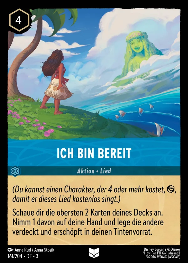 Ich bin bereit — Disney Lorcana Aktion card from Into the Inklands