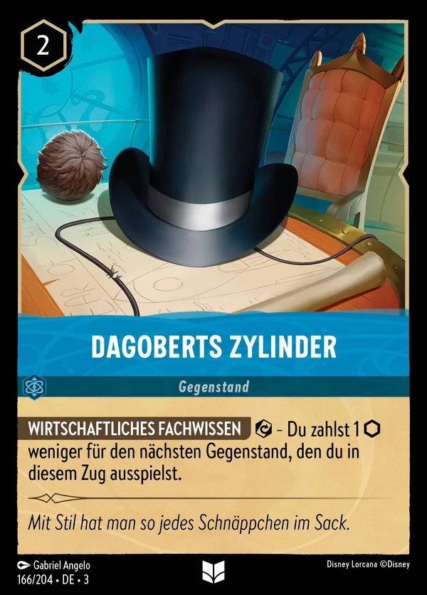 Dagoberts Zylinder — Disney Lorcana Gegenstand card from Into the Inklands