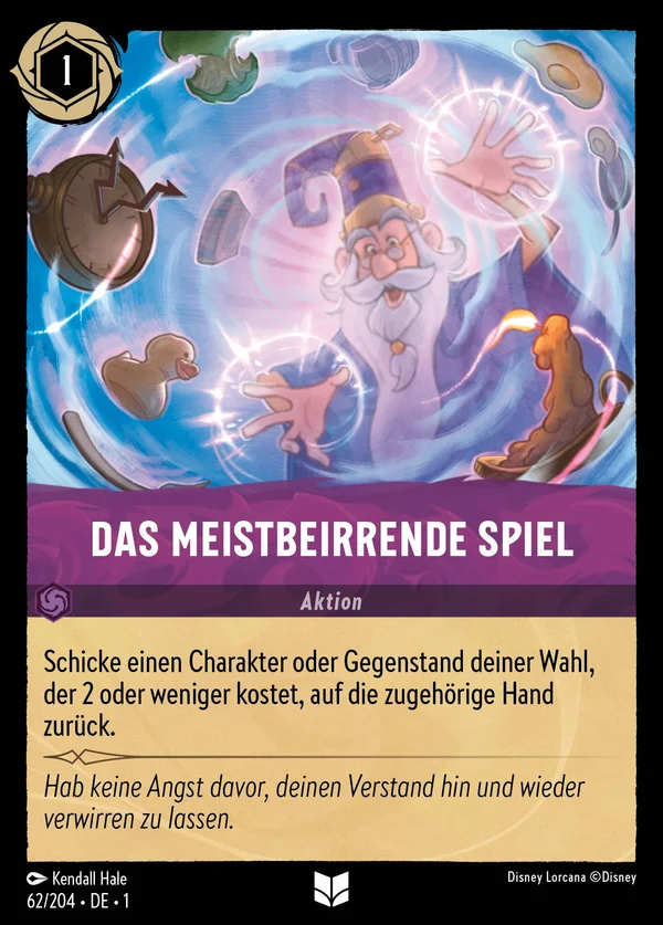 Das meistbeirrende Spiel — Disney Lorcana Aktion card from The First Chapter