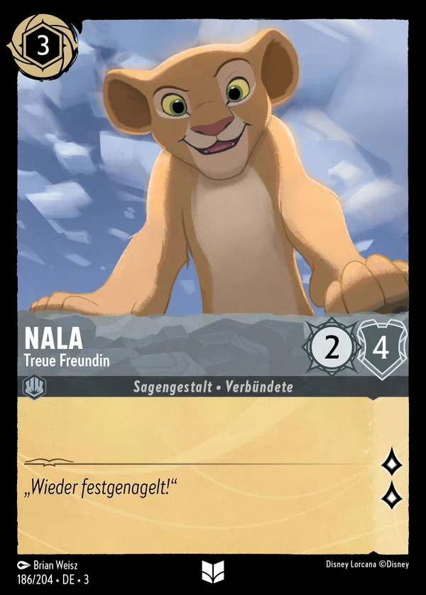 Nala - Treue Freundin — Disney Lorcana Charakter card from Into the Inklands