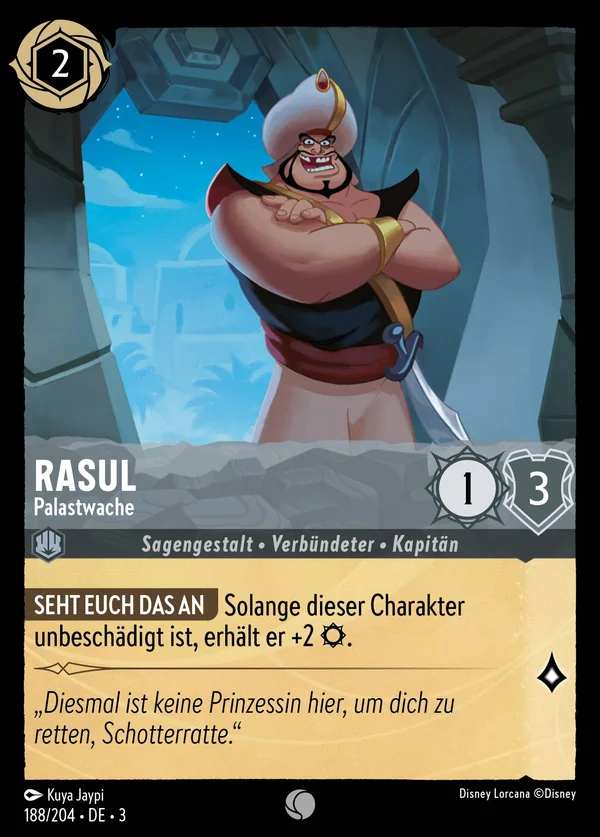 Rasul - Palastwache — Disney Lorcana Charakter card from Into the Inklands