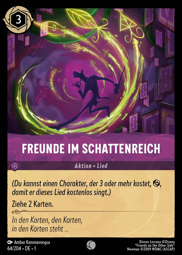 Freunde im Schattenreich — Disney Lorcana Aktion card from The First Chapter