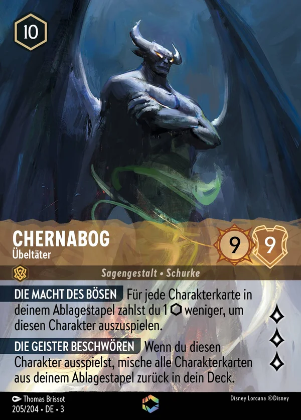 Chernabog - Übeltäter — Disney Lorcana Charakter card from Into the Inklands