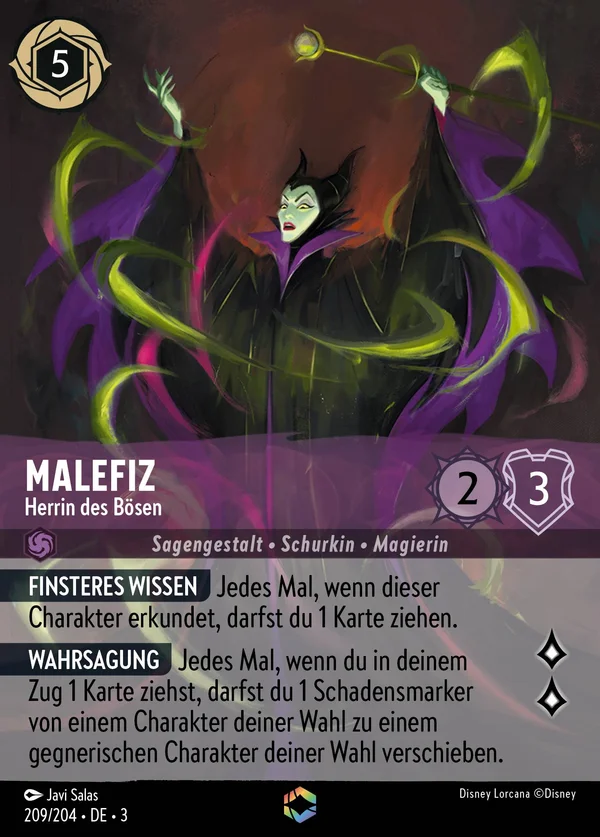 Malefiz - Herrin des Bösen — Disney Lorcana Charakter card from Into the Inklands