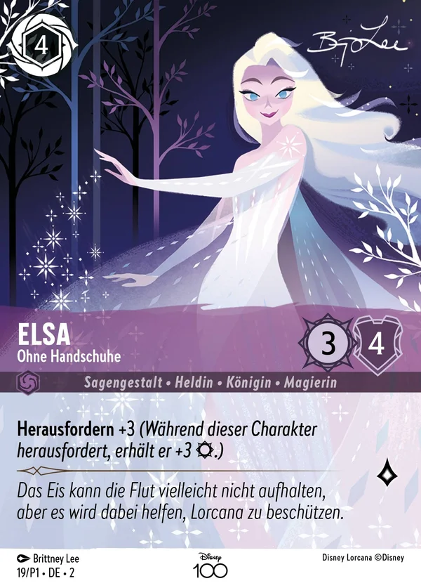 Elsa - Ohne Handschuhe — Disney Lorcana Charakter card from Rise of the Floodborn