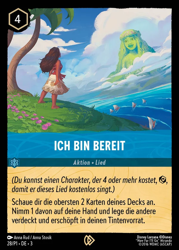 Ich bin bereit — Disney Lorcana Aktion card from Into the Inklands
