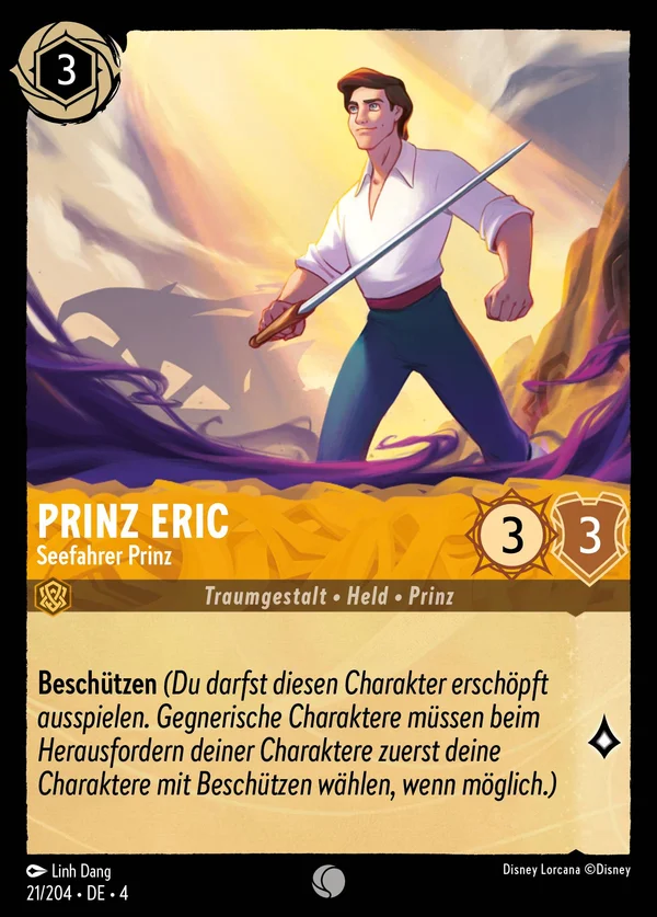 Prinz Eric - Seefahrer Prinz — Disney Lorcana Charakter card from Ursula's Return