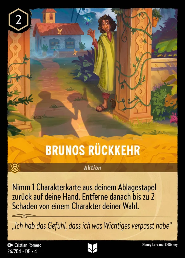 Brunos Rückkehr — Disney Lorcana Aktion card from Ursula's Return