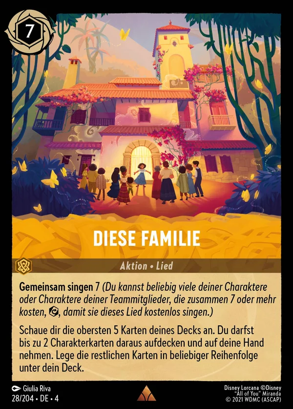 Diese Familie — Disney Lorcana Aktion card from Ursula's Return