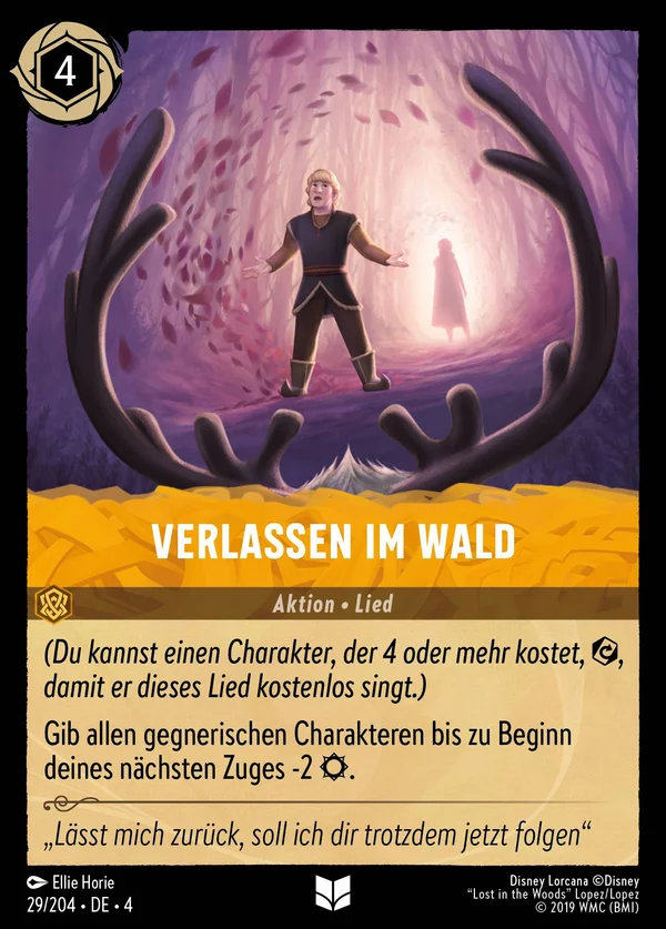 Verlassen im Wald — Disney Lorcana Aktion card from Ursula's Return