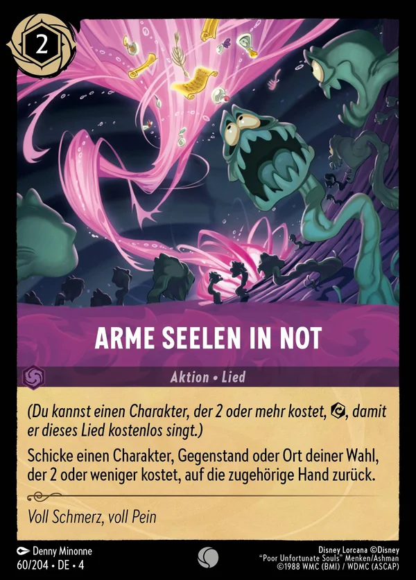 Arme Seelen in Not — Disney Lorcana Aktion card from Ursula's Return