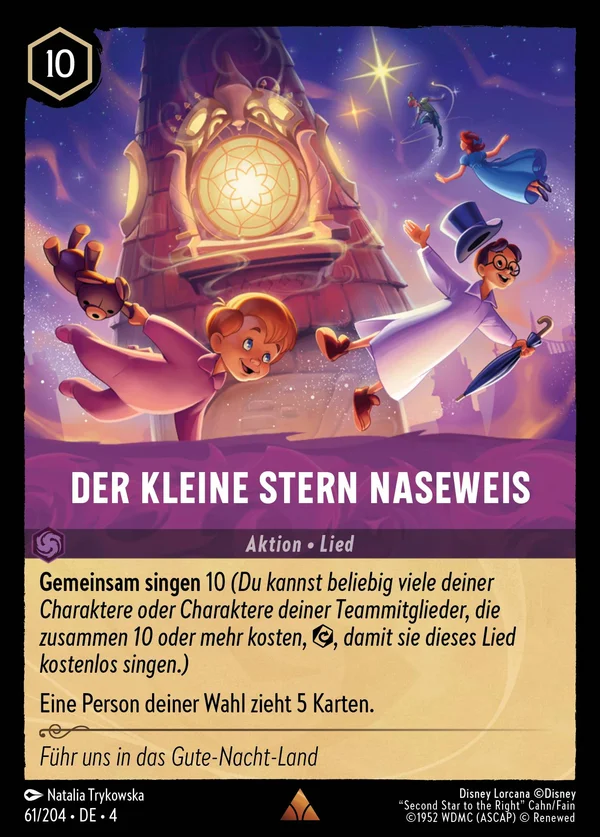 Der Kleine Stern Naseweis — Disney Lorcana Aktion card from Ursula's Return