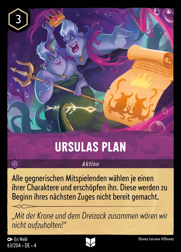 Ursulas Plan — Disney Lorcana Aktion card from Ursula's Return
