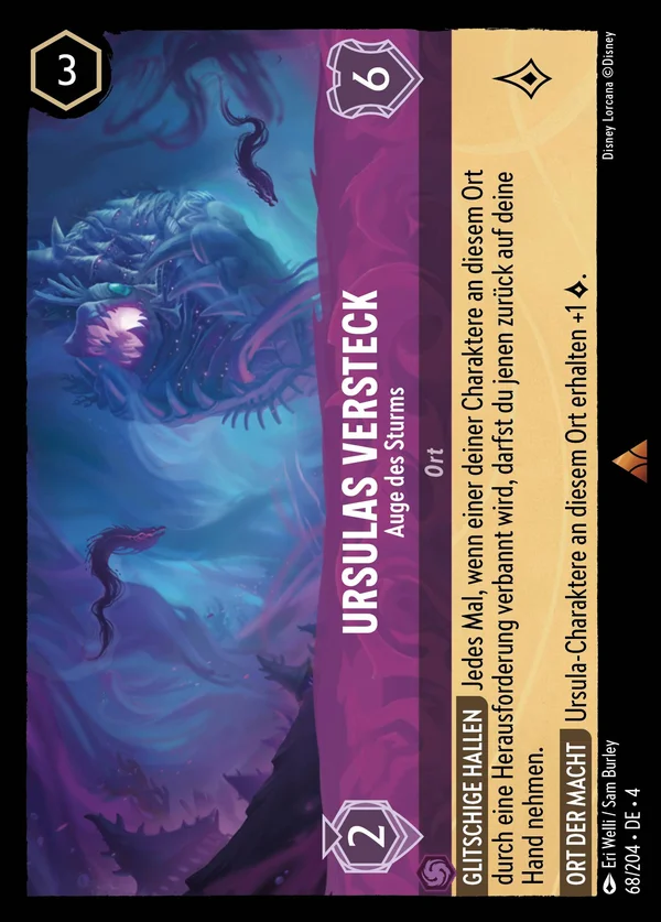 Ursulas Versteck - Auge des Sturms — Disney Lorcana Ort card from Ursula's Return