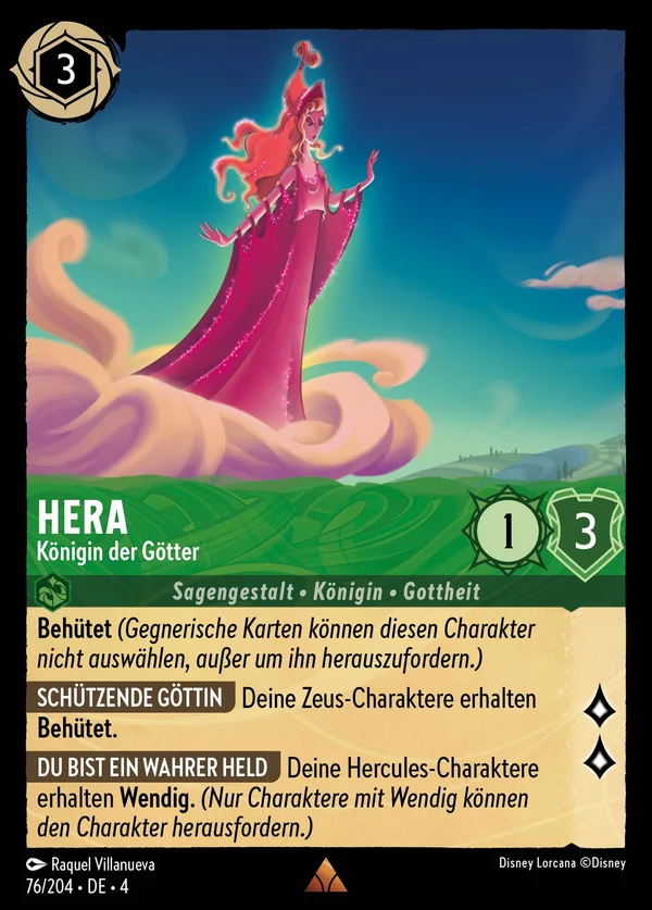 Hera - Königin der Götter — Disney Lorcana Charakter card from Ursula's Return