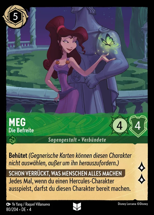 Meg - Die Befreite — Disney Lorcana Charakter card from Ursula's Return