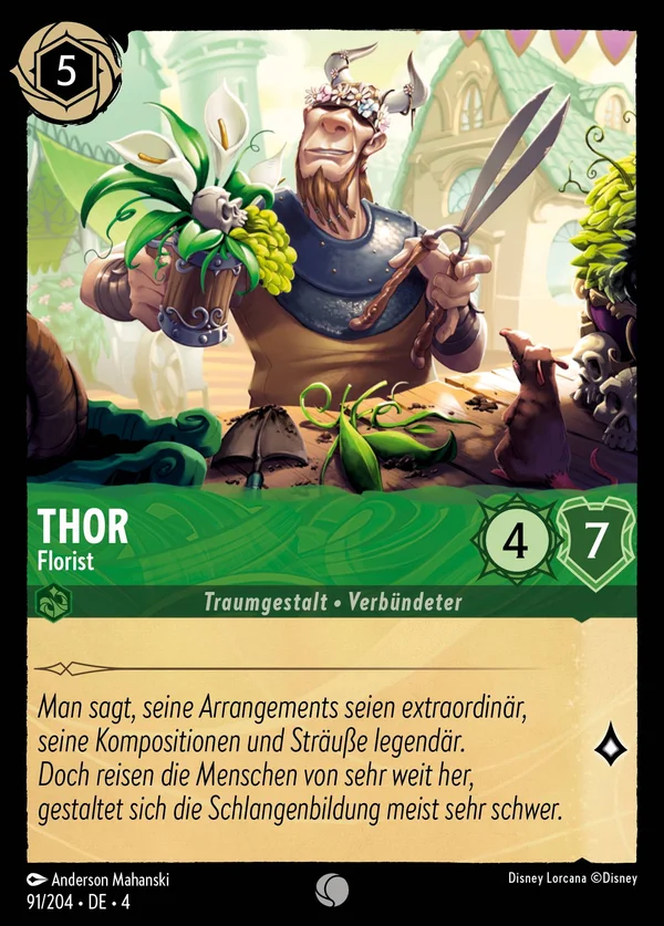 Thor - Florist — Disney Lorcana Charakter card from Ursula's Return