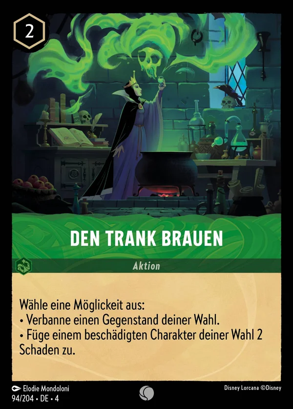 Den Trank brauen — Disney Lorcana Aktion card from Ursula's Return