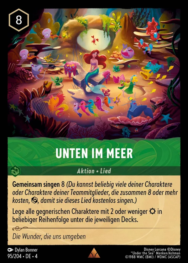 Unten im Meer — Disney Lorcana Aktion card from Ursula's Return
