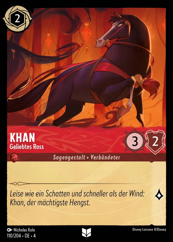 Khan - Geliebtes Ross — Disney Lorcana Charakter card from Ursula's Return