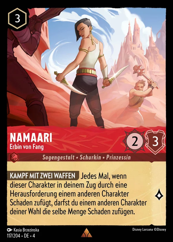Namaari - Erbin von Fang — Disney Lorcana Charakter card from Ursula's Return