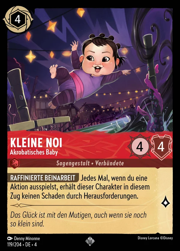 Kleine Noi - Akrobatisches Baby — Disney Lorcana Charakter card from Ursula's Return