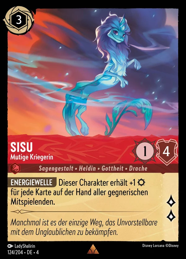 Sisu - Mutige Kriegerin — Disney Lorcana Charakter card from Ursula's Return