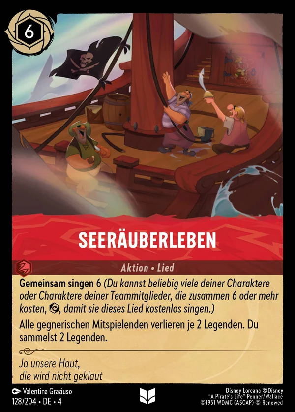 Seeräuberleben — Disney Lorcana Aktion card from Ursula's Return