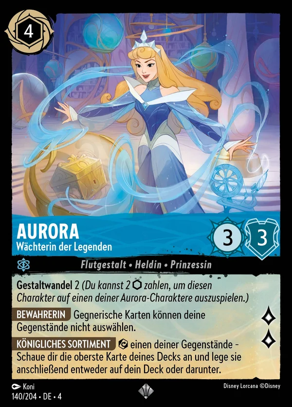 Aurora - Wächterin der Legenden — Disney Lorcana Charakter card from Ursula's Return