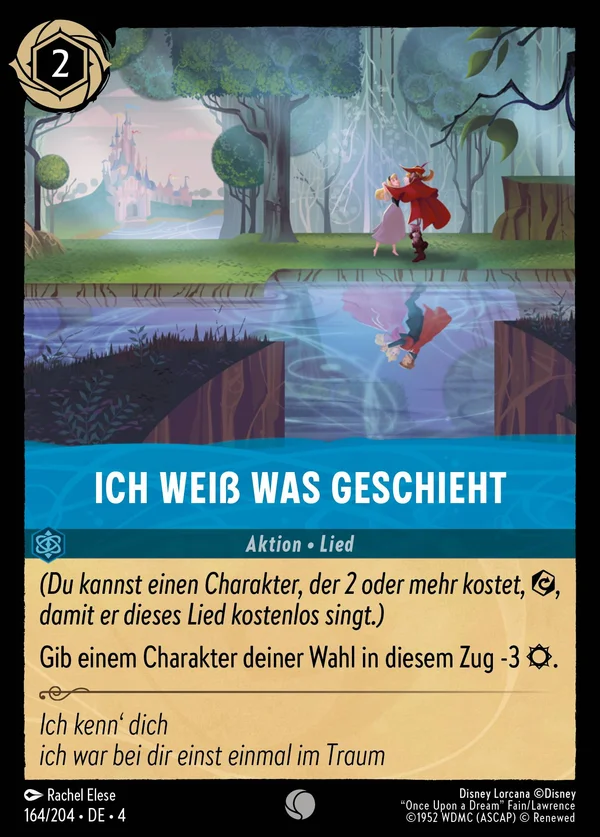 Ich weiß was geschieht — Disney Lorcana Aktion card from Ursula's Return