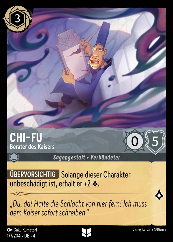 Chi-Fu - Berater des Kaisers — Disney Lorcana Charakter card from Ursula's Return