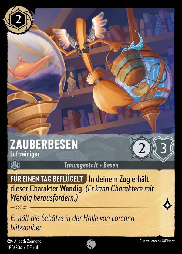 Zauberbesen - Luftreiniger — Disney Lorcana Charakter card from Ursula's Return