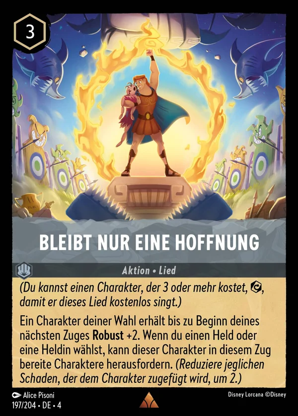 Bleibt nur eine Hoffnung — Disney Lorcana Aktion card from Ursula's Return