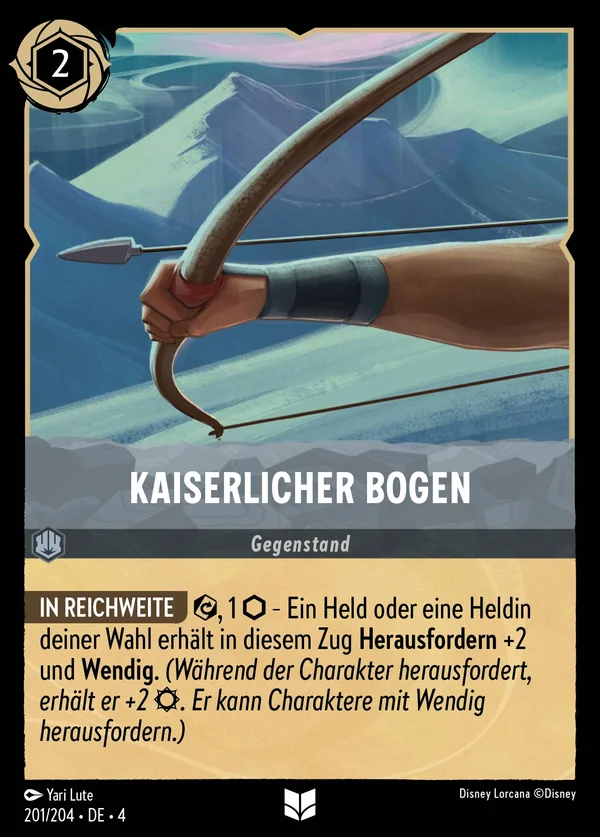 Kaiserlicher Bogen — Disney Lorcana Gegenstand card from Ursula's Return