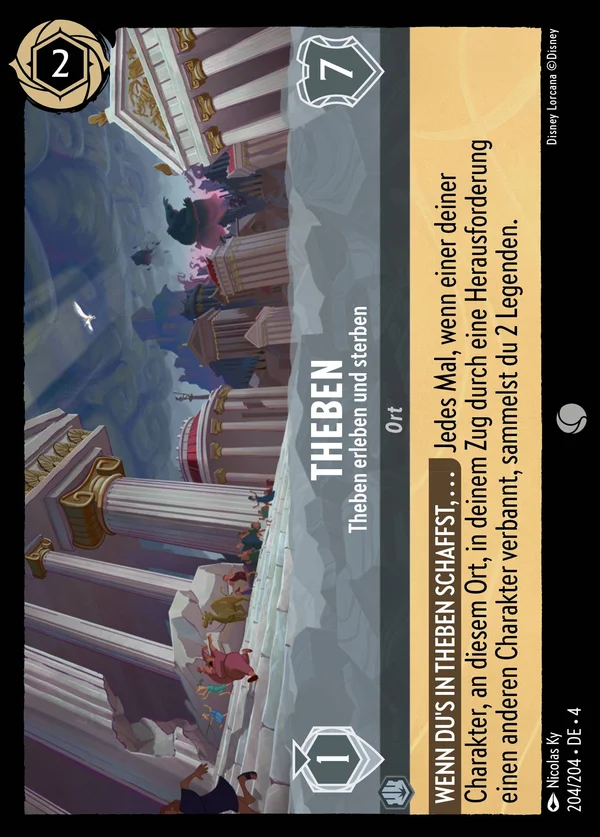 Theben - Theben erleben und sterben — Disney Lorcana Ort card from Ursula's Return