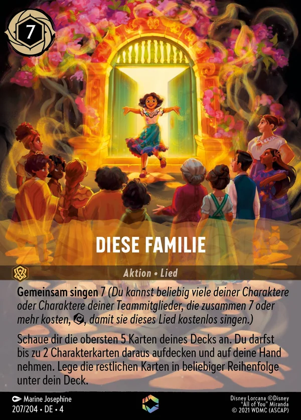 Diese Familie — Disney Lorcana Aktion card from Ursula's Return