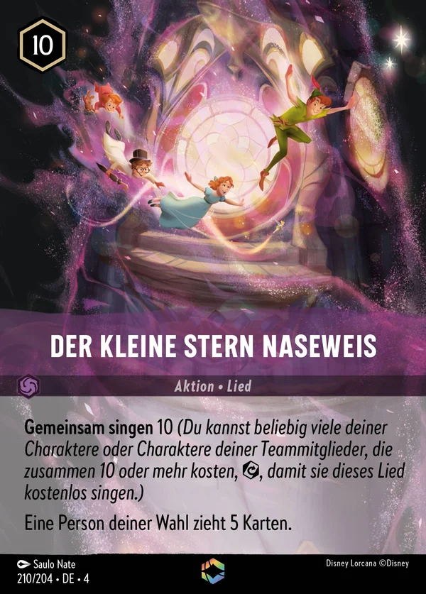 Der Kleine Stern Naseweis — Disney Lorcana Aktion card from Ursula's Return