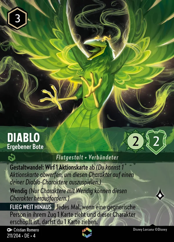 Diablo - Ergebener Bote — Disney Lorcana Charakter card from Ursula's Return