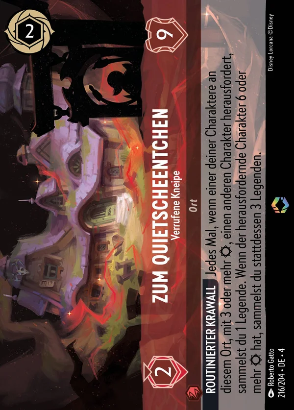 Zum Quietscheentchen - Verrufene Kneipe — Disney Lorcana Ort card from Ursula's Return