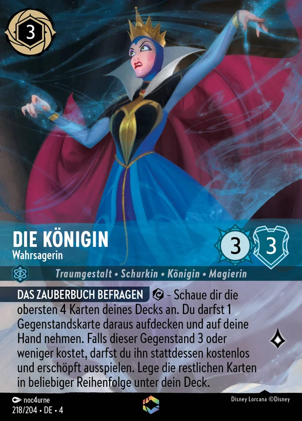 Die Königin - Wahrsagerin — Disney Lorcana Charakter card from Ursula's Return