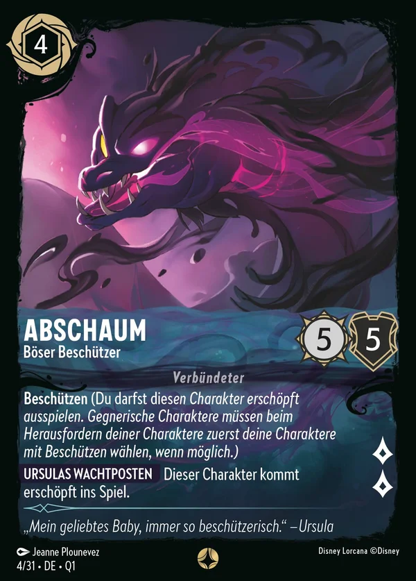 Abschaum - Böser Beschützer — Disney Lorcana Charakter card from Illumineer's Quest: Deep Trouble