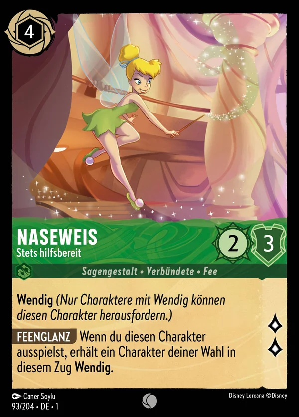 Naseweis - Stets hilfsbereit — Disney Lorcana Charakter card from The First Chapter