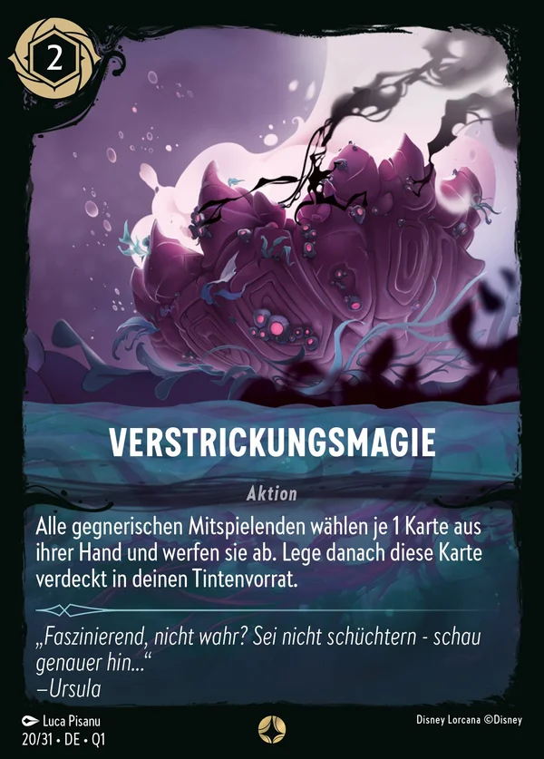 Verstrickungsmagie — Disney Lorcana Aktion card from Illumineer's Quest: Deep Trouble
