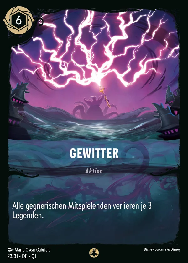 Gewitter — Disney Lorcana Aktion card from Illumineer's Quest: Deep Trouble