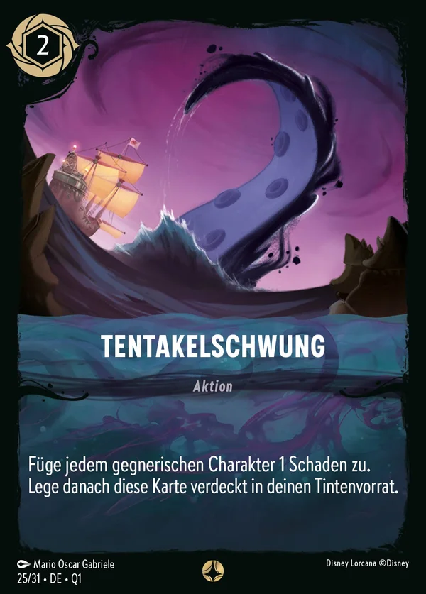 Tentakelschwung — Disney Lorcana Aktion card from Illumineer's Quest: Deep Trouble