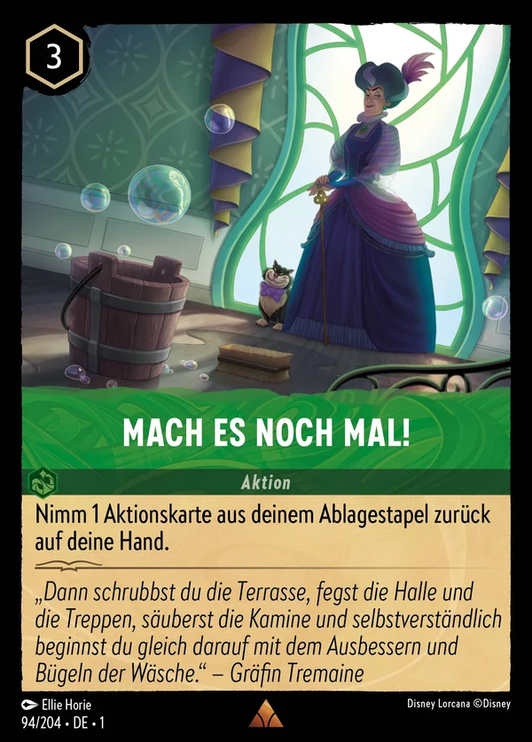 Mach es noch mal! — Disney Lorcana Aktion card from The First Chapter