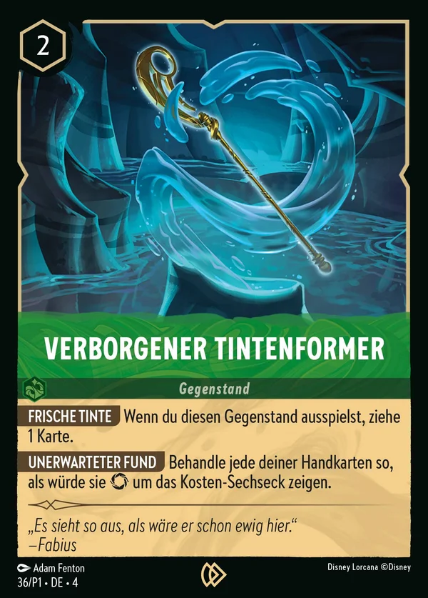 Verborgener Tintenformer — Disney Lorcana Gegenstand card from Ursula's Return